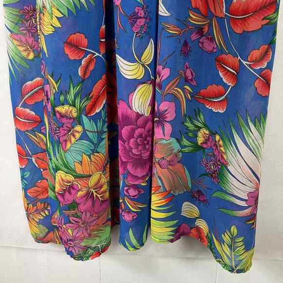 Forever 21 Women's Floral Multicolor Sleeveless Maxi Dress Size Small - Picture 9 of 11